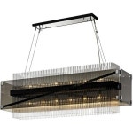트로이 조명 F5908-BRZ/PC 아폴로-12 라이트 아일랜드-폭 12.5인치 x 높이 17.5인치 : 이에이컴퍼니