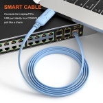 RJ45 콘솔 케이블 2팩 Cisco NETGEAR Ubiquiti LINKSYS TPLink 라우터스위치 연결을 위한 필수 도구 Windows Mac Linux : 단비모터스3