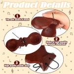 스페인어 캐스터네츠 성인 목재 핸드 타악기가 뮤지컬 색상 1. Multicolor set  8PCS : 에이치에스라이프몰46호점