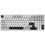 EPOMAKER x Aula F99 무선 기계식 키보드 핫스와핑 가스켓 맞춤형 게이밍 5단계 패딩 블루투스/2.4GHz/USB-C 8000mAh 배터리 화이트 그레이... 