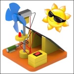 신재생에너지 고속충전 LED 태양광 탁상용 선풍기 과착관찰실험 연구실 화학교구 과탐 : 털많은이발소