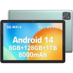 탭북 고성능 테블릿PC PUTTECH 안드로이드 14 10.1인치 128GB8(44 확장) GB 1TB 확장 8000mAh 배터리 옥타코어 프로세서 5G : 행복한직구샵29