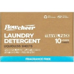 친환경 세탁세제 고농축 드럼용 일반용 세탁 세제 시트 10 하중 무향 플라스틱 없음 강력한 청소 액체 없는 여행용 저폐기물 Fresh : 쩌는직구