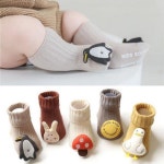 펭귄 오리 버섯 유아 아기 양말 1켤레 XS M 204963 선물세트 아기 양말세트 신생아 출산 : 잇어몰