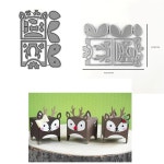 작은 선물 상자 토끼 여우와 사슴 추가 금속 커팅 다이 엠보싱 다이컷 카드 만들기 스크랩북킹 공예 1. H6314 : 해외다모아3호점