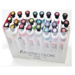 마카 물감 42829 포스터 칼라 40 ml A 형 24 색 에이 B 형 알파 색채 화방 : 탠저린샵