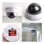 사모아플러스 CCTV모형 범죄예방 무단침입방지 적색센서등 : 사모아 플러스