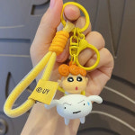 크레용 신짱 짱구 맹구 나미리 봉미선 아크릴 펜던트 키링 열쇠고리 굿즈 장난감 클래식 귀여운 모양 키 체인 인형 자동차 열쇠 고리 커플 배낭... 