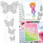 만들기 카드 스크랩북 양각 종이 앨범 공예 템플릿 장식 곤충 나비 금속 절단 다이 1. H1619-dies : 해외다모아5호점