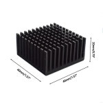 알루미늄 히트 싱크 냉각기 핀 방열판 1. Black : 에이치에스라이프몰45호점
