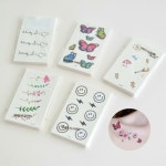 (보리별) 대용량 타투 스티커 30 매 1세트 레터링 나비 플라워 스마일 패션 : 빅세일365