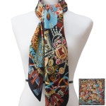 여친 선물 메리 엘렌 크리스마스 선물 선물 고급 실크 스카프 엄마 와 딸 생일 선물 스카프 여자 : 탠저린샵