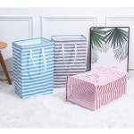 패브릭 접이식 대용량 세탁바구니 75L 사각 빨래바구니 빨래통 : 미니스타마켓