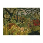 열대폭풍 속의 놀라움 앙리 루소 담요 이불 열 플란넬 패브릭 1. 125x100cm(50x40in) : 해외다모아31호점