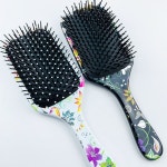 사각 꽃 무늬 세븐 스타 전사 무늬 블랙 여성 브러쉬 미용실 브러쉬 세븐 스타 브러쉬 : 탠저린샵