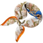 [ 1352973 ] SILKORIGIN 여성용 스카프 경량 패션 넥 실크 새틴 핸드백 헤어 수면용 69.9cm x 69.9cm(27.5인치 27.5인치), F7071 : 아쥬어... 