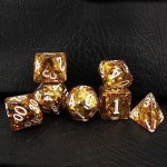 Bescon 덴스코어 다면체 주사위 세트 씨 블루 RPG 7개 벽돌 상자 포장 : 이삭달력