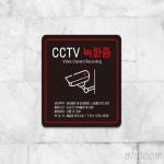 삼삼오품 CCTV경고스티커 cctv표시판 녹화중 포맥스표지판 18x18cm : 삼삼오품