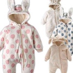 신생아 옷 후드 우주복 겨울옷 귀여운 겨울 유아 세탁 아기 가성비 래빗 양털 사이즈 신생아 : 프럼마켓