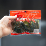 배스랜드 BKK 스피드 크로우 루어 소프트베이트 04 그린 펌프킨 블루, 89mm(3.5인치) : 신도피싱