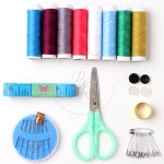 보람스마켓 반짇고리세트 휴대용반짇고리 바느질도구 바느질함 줄자 반짓고리 : 스람보마켓