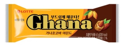 롯데 가나초코바 아몬드 43gx12ea 실온 : 식재온