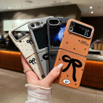 3d 캐릭터 입체 갤럭시 z 지 플립 6 5 4 3 케이스 굿즈 Z 5G Bowknot 패턴 접이식 전화 가죽 질감 TPU 소프트 커버 Flip3 Flip5 : 산인고릴라