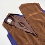 구호 레이온 배색 슬리브리스 원피스 G1285 : 어니크