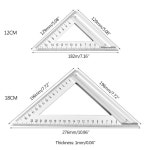 엔지니어링 측정 제도 목공 알루미늄 광장 1. 18CM : 해외다모아25호점