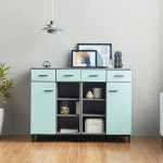 부엌장 주방수납가구 속깊은 오픈 선반수납장 1200 : 그린제트