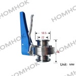 위생 스테인리스 304 트라이클램프 버터플라이 밸브 1인치 H6803-100 정확한 유량 제어 : 엄마직구17