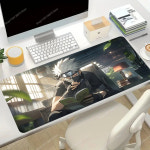 나루토 질풍전 카카시 록리 시카마루 게이밍 마우스 장 패드 매트 굿즈 K-Kakashi N-Naruto 게임용 게이머 PC 액세서리 데스크 키보드 보호대... 