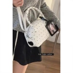 여성미니가방 UR 심플 시크 가죽 바디 한 모양의 캐주얼 젊은 PU 크로스 트렌디 폴카 하 : 거니프라자10