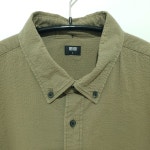 유니클로 시어서커 포켓 반팔 셔츠 L_S0167 : 마데인빈티지