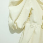 스퀘어넥 퍼프소매 백리본 블라우스 f_S0187 : 마데인빈티지