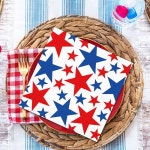 미국독립기념일 파티용 일회용 페이퍼냅킨 J6547 별무늬 디자인 : 엄마직구24