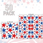 미국독립기념일 파티용 일회용 페이퍼냅킨 J6547 별무늬 디자인 : 엄마직구24
