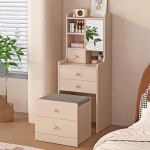 화장대 서랍 수납장 Tall Bedroom Vanity Table Drawers Storage Mobile Makeup Dressing Desk Mirror Living Room : 디어한스