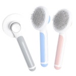 핑크 핀 브러쉬 블루 강아지 빗 애견 이지 : 탠저린샵