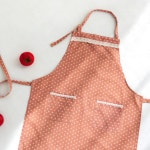 마켓비 앞치마 카페 주방 예쁜 식당 롱 도트 핑크 : 이리와코리아