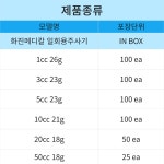 Sofjec 화진 일회용 멸균 주사기 20cc18g 50개입 : 메디원스