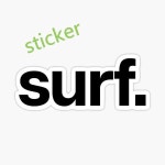 서핑 스티커 장식 자동차 오토바이 자전거 헬멧 창 벽 냉장고 데칼 1. Surf9 : 해외다모아32호점