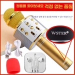 블루투스노래방마이크 집콕 제품 휴대용 놀이 마이크 블투 노래방 무선 1. 로즈골드(중) 업글 : 카송송