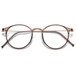 여성과 블루 안경 라운드 프레임 1. 8062C2 : 해외다모아32호점