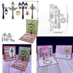 크리스마스 트리 펭귄과 눈사람 애드온 금속 커팅 다이 카드 만들기 스크랩북 공예 엠보싱 컷 1. H8850 : 해외다모아21호점