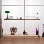 선반장 2단선반 스틸 레드파인 원목선반 1800x940 : 그린제트