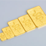 [아시아골드] 뱀 24k 순금 잠상 프레스 골드바 3.75g : 아시아골드