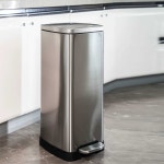 대형 쓰레기통 업소용 페달 플라스틱 야외 종량제 화장실 이동식 : 직구상점 차오차오