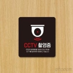 삼삼오품 cctv표지판 cctv표시판 촬영중 포맥스표지판 15x15cm : 삼삼오품