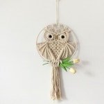 벽걸이장식품 마크라메 부엉이 월행잉 소품 : 시내머니